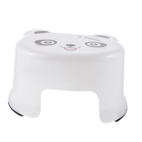 SAFIGLE Cartoon Plastic Stool Toilet Step Stool for Kids Bathroom Step Stool Toilet Footstool Toilet Potty Training Step Stool for Adults Stool for Living Room Bench Toddler Thicken White