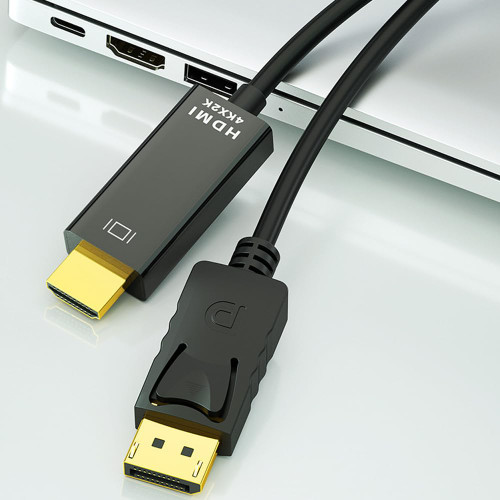 RIIPOO DisplayPort to HDMI Cable, Uni-Directional DP PC to HDMI Monitor Male to Male Cable Cord 4K 30Hz 6Ft Compatible with Dell, Projector, Desktop, AMD, NVIDIA, Lenovo, HP, ThinkPad RIIPOO DisplayPort to HDMI Cable, Uni-Directional DP PC to HDMI Monitor Male to Male Cable Cord 4K 30Hz 6Ft Compatible with Dell, Projector, Desktop, AMD, NVIDIA, Lenovo, HP, ThinkPad