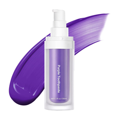 Purple Toothpaste for Teeth Whitening,Teeth Whitening Booster,Tooth Stain Removal,Teeth Whitener,Purple Whitening Toothpaste Purple Toothpaste for Teeth Whitening,Teeth Whitening Booster,Tooth Stain Removal,Teeth Whitener,Purple Whitening Toothpaste