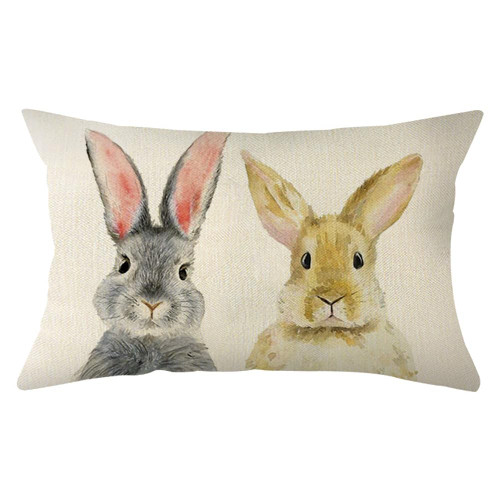 Ogiselestyle Welcome Easter Bunny Throw Pillow Cover, 12 x 20 Inch Spring Rabbit Cushion Case Decoration for Sofa Couch Ogiselestyle Welcome Easter Bunny Throw Pillow Cover, 12 x 20 Inch Spring Rabbit Cushion Case Decoration for Sofa Couch