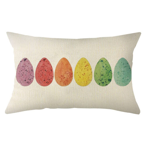 Ogiselestyle Easter Bunny Egg Lumbar Throw Pillow Cover, 12 x 20 Inch Rabbit Spring Cushion Case Decoration for Sofa Couch Ogiselestyle Easter Bunny Egg Lumbar Throw Pillow Cover, 12 x 20 Inch Rabbit Spring Cushion Case Decoration for Sofa Couch