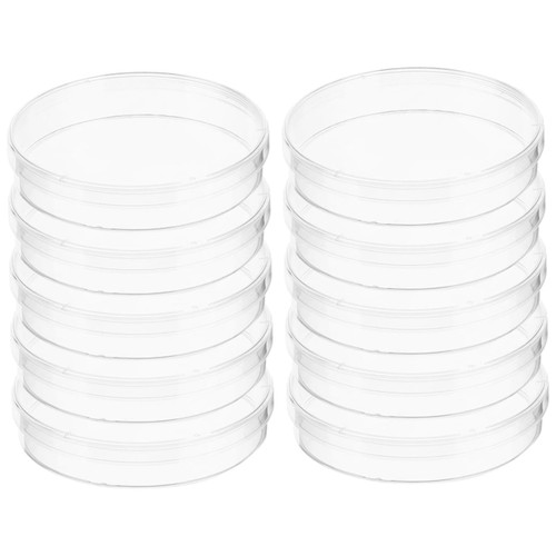 NUOBESTY 10pcs Culture Plate Petri Dishes Labs Experiment Device Tissue Culture Dish Laboratory Supplies Petri Dish for Experiments Science Laboratory Supply Grid agar Plate Plastic