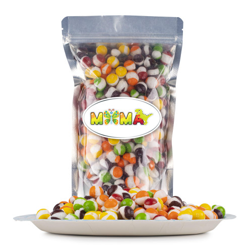 MiMa Freeze Dried Skittles (6oz) Freeze Dried Rainbow Skittles - Resealable Bags - Crispy, Crunchy and Flavorful Candy Snack -Perfect for Valentine's Day, Easter, Snacking and Sharing - Ideal for Candy Bowls, Dessert Tables, Parties, Halloween, and M