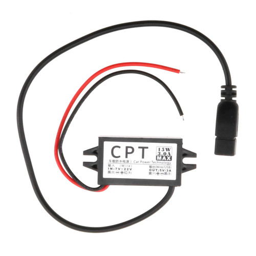 MEETOOT 12V Step Down to 5V Converter Module 3A 15W USB Output Power Adapter DC Converter Buck Module