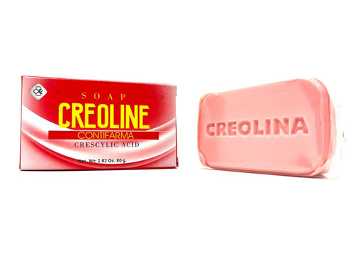 Jabon de Creolina, 80 Gr, para la caspa, picaduras, infecciones de la piel
