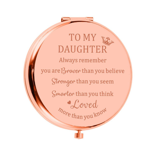 Daughter Gifts from Mom Dad Gifts for Daughter Teens Girls Kids Compact Mirror Make Up Gifts for Teenage Girls Valentines Day Graduation Birthday gifts for Daughter Wedding Christmas Stocking Stuffers Daughter Gifts from Mom Dad Gifts for Daughter Teens Girls Kids Compact Mirror Make Up Gifts for Teenage Girls Valentines Day Graduation Birthday gifts for Daughter Wedding Christmas Stocking Stuffers