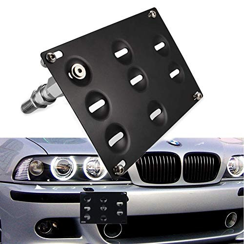 SOOMEE Front Bumper Tow Hook License Plate Mount Bracket Holder Bolt On for BMW E82 E88 E90 E91 E92 E93 E70 E71 128i 135i 1M 325i 328i 330i 335i M3 X5 X6