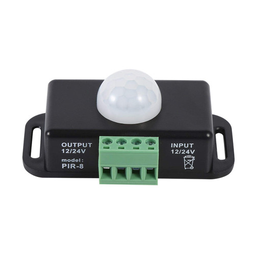 B18JPsF PIR Infrared Motion Sensor Detector, DC 12V~24V Strip Light Motion Sensor Switch, Motion Timer Function Sign Control PIR Controller LED Strips Lighting