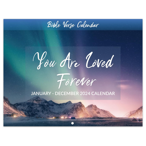 2024 Wall Calendar - Wall Calendar 2024, 12 Monthly Wall Calendar, Jan. 2024 - Dec. 2024, 11" x 8.5", 2024 Calendar with Unruled Blocks and Thick Glossy Paper - Bible Verse