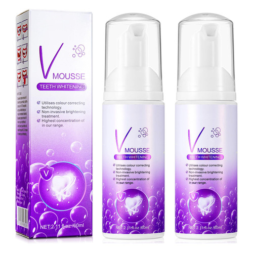 2 Pcs Purple Toothpaste for Teeth Whitening,Whitening Toothpaste for Teeth Cleaning,Purple Color Corrector Mousse for Teeth Care,Whitening Foam Toothpaste to Remove Stains (Purple) (Purple) 2 Pcs Purple Toothpaste for Teeth Whitening,Whitening Toothpaste for Teeth Cleaning,Purple Color Corrector Mousse for Teeth Care,Whitening Foam Toothpaste to Remove Stains (Purple) (Purple)