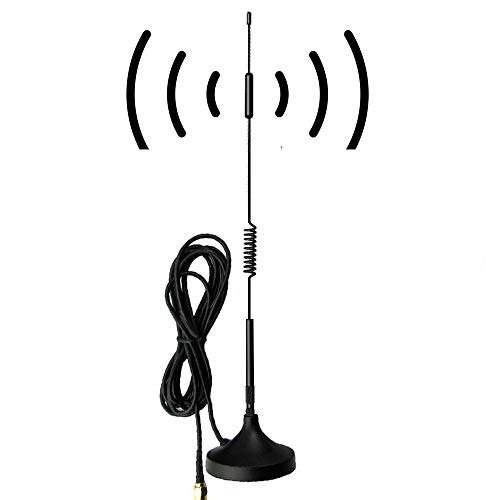 (2Pack) SMA Antenna 4G LTE 12Dbi 700-2700MHz Cellular Antenna Magnet Mount 4g Antenna 12Dbi 4G LTE CPRS GSM 2.4G WCDMA 3G by EJOYS