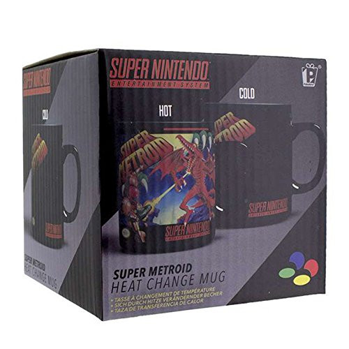 Paladone SNES Metroid Heat Changing Mug - Officially Licensed Nintendo Product 10oz