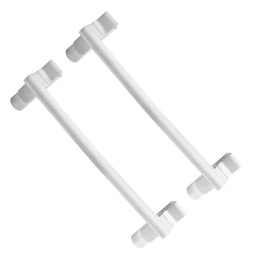VOSAREA 2pcs Bath Towel Holder Towel Racks for Bathroom Kitchen Towel Rack Punch Free Towel Rack No Drill Towel Bar Over Door Rack Hand Towel Holder Cabinet Abs Organizer White