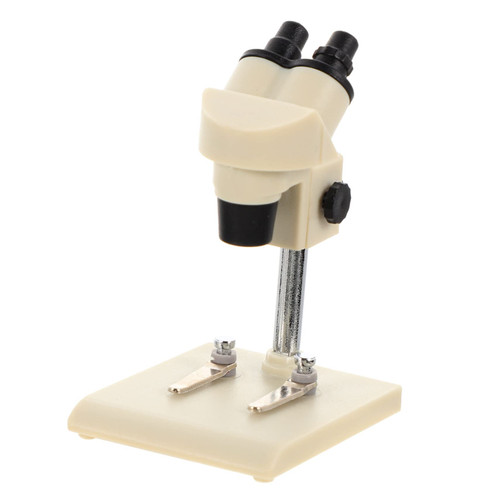 Hohopeti Dollhouse Microscope Kids Toys Mini House Home Accents Decor Role-Play Simulation Microscope Miniature Science Toy Microscope Model Toy Simulation Microscope Play Scene Microscope