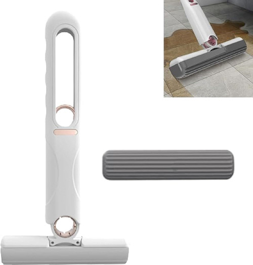 Cleanect Mini Mop,Mini Mop Portable Self-Squeeze Small Mop, Strong Absorbent Clean, Wet and Dry Use, Mini Mop for Small Spaces ( Size : 1pc )
