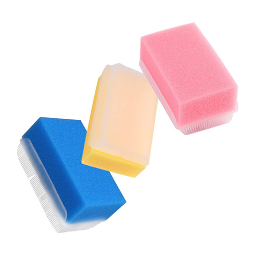NUOBESTY 3pcs Touch Massage Brush Pipette Baby Therapeutic Brushing Occupational Brush Body Massager Brush Therapressure Brush Scalp Shampoo Brush Toddler Plastic Plus Sponge Cradle Spa