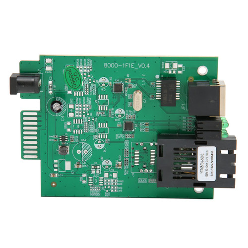 Fiber Media Converter Module, SC Fiber Transceiver, LED Status Indicator, 100 Mbps Ethernet Speed, 100M Dual Fiber Singlemode 25KM, RJ45 Port