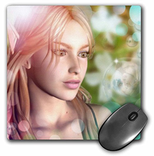 3dRose LLC 8 x 8 x 0.25 Inches Beautiful Fairy Bubble Close Up Mouse Pad (mp_19389_1)