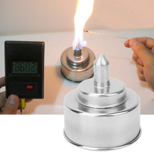 Laboratory Alcohol Burner, 200ml Anti Explosion Lab Alcohol Burner Stainless Steel Alcohol Lamp Burner Laboratory Glass Alcohol Lamp Alcohol Burner Lamp