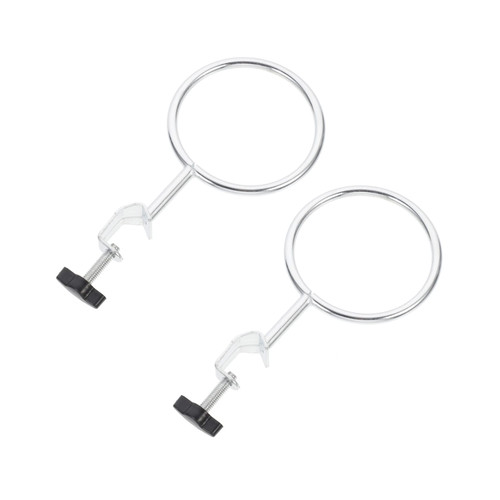 2pcs Hoop Lab Utensils Laboratory Experiment Support Lab Retort Rings Pipettor Display Beaker Support Retort Ring Retort Clamp Support Ring Iron Extension Ring