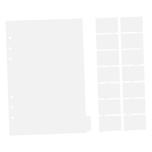 FUNOMOCYA 14pcs Index Separator Page Notebooks Note Pads Labels A5 Notepad Dividers Colored Page Markers Dividers for Binder Punched Binder Dividers Binder Tabs Dividers Detachable Sticker