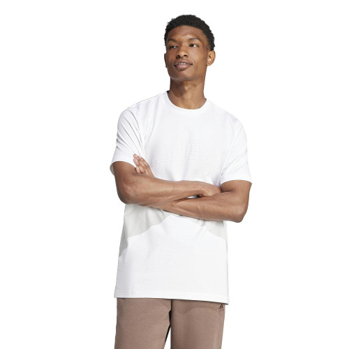 adidas Men's Brand Love T-Shirt, White, Medium