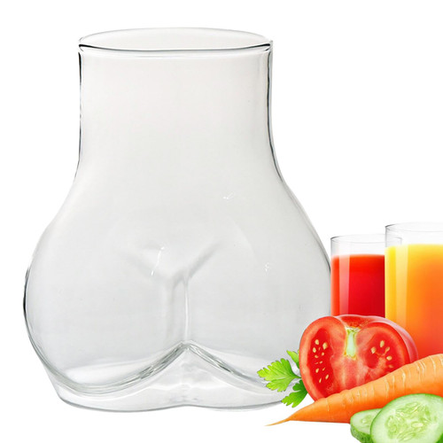 INLIMA Butt Shaped Mug, 450ml Clear Drinking Butt Mug, Glass Butt Shaped Tea Mug, Funny Butt Tea Mug, Funny Coffee Mug Thick Universal Glass For Holiday Gift INLIMA Butt Shaped Mug, 450ml Clear Drinking Butt Mug, Glass Butt Shaped Tea Mug, Funny Butt Tea Mug, Funny Coffee Mug Thick Universal Glass For Holiday Gift