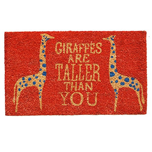 Calloway Mills 122241729 Giraffes Doormat, 17" x 29", Multicolor