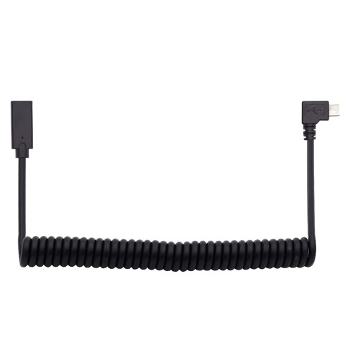 xiwai Stretch Coiled USB C Male Micro to Type-C Female Keyboard Mouse Cable for Gaming Keyboard Extension Cable Power & Data