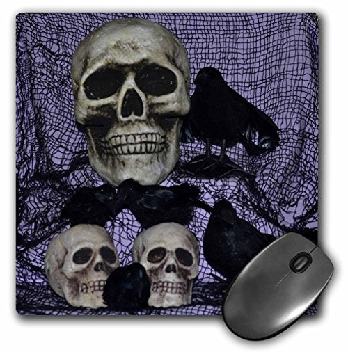 Skull and Ravens Skulls with Ravens by them - Mouse Pad, 8 by 8 inches (mp_27278_1) Skull and Ravens Skulls with Ravens by them - Mouse Pad, 8 by 8 inches (mp_27278_1)
