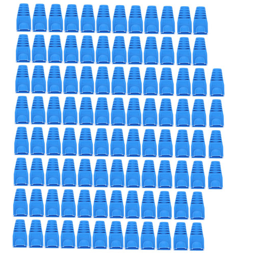 UKCOCO 100pcs Crystal Head Sheath Laptop Protective Case Outdoor Plug Cover Ethernet Cable Connect Plug Cap Network Boots Cover Network Cable Cover Adapter Plastic Rubber Sleeve