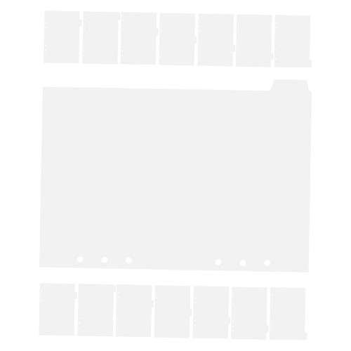 TEHAUX 14pcs Index Separator Page Labels Note Pads Binder Tabs Dividers Page Markers Notepad Markers Notepad Divider Tabs Punched Binder Dividers Page Dividers Loose-Leaf Book A5 Notebook