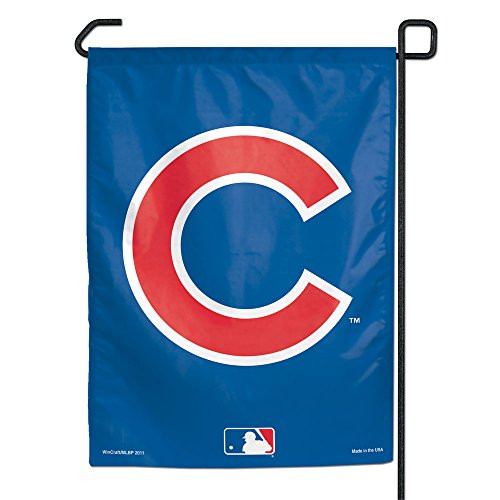 WinCraft MLB Chicago Cubs C Logo Garden Flag, 11"x15", Team Color