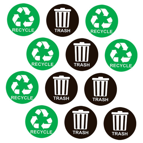 NOLITOY 2 Garbage Classification Sign Recycle bin Labels Recycle Trash bin Sticker Trash Can Sticker impresora de Sticker Garbage Classification Sticker Garbage can PVC