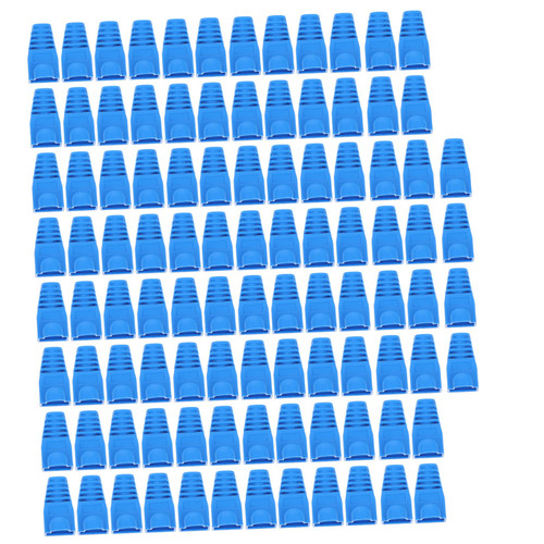 UKCOCO 100pcs Crystal Head Sheath Connector Boot Cover Rj Connector Shrapnel Ethernet Cable Outdoor Plug Cover Laptop Protective Case Connect Plug Cap Cable Boots Cover Adapter Jacket