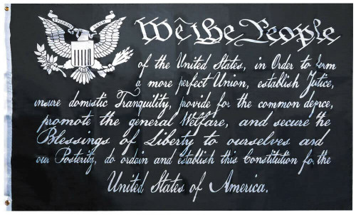 3x5FT Flag WE THE PEOPLE Preamble Constitution Patriot American Liberty US Decor
