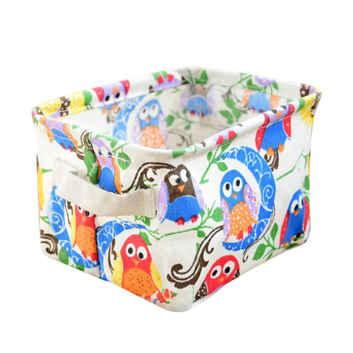 Zerodeko mini closet Basket Fabric Storage basket storage bins collapsible storage crate Small Canvas Storage Bin cotton Storage Cube Foldable Storage Bin container