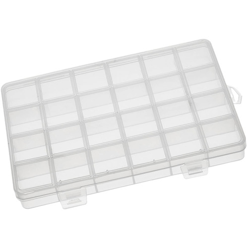 Juvielich Clear Plastic Organizer Box,24 Grids Fixed Storage Container Jewelry Box for Beads Art DIY Crafts Jewelry Fishing Tackles 7.60"x5.20"x0.87"(LxWxH) 1PCS Juvielich Clear Plastic Organizer Box,24 Grids Fixed Storage Container Jewelry Box for Beads Art DIY Crafts Jewelry Fishing Tackles 7.60"x5.20"x0.87"(LxWxH) 1PCS