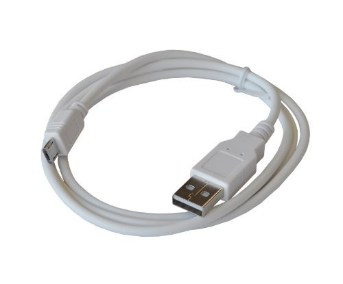 iShoppingdeals - for Sandisk Sansa Clip Zip/Sport/Jam MP3 Player USB Data Sync Charging Transfer Cable Cord, White