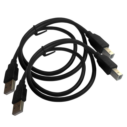 coolerguys 30-Inch USB Type A Male to USB Type B Male 2 Pack