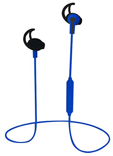NAXA Electronics NE-973 Performance Bluetooth Wireless Sport Earphones with Built-in Li-Ion Battery, Blue
