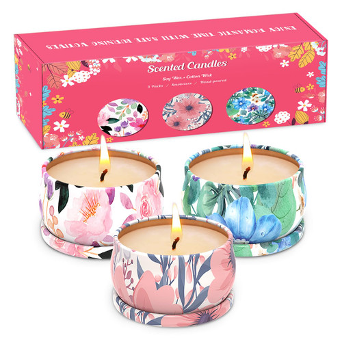 3 Pack Scented Candles Set for Christmas Thanksginving Gift, Relaxing Aromatherapy Candles Gift for Women, Natural Soy Wax Candles for Stress Relief 3 Pack Scented Candles Set for Christmas Thanksginving Gift, Relaxing Aromatherapy Candles Gift for Women, Natural Soy Wax Candles for Stress Relief