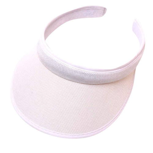 Sun Visor Hat for Women Men Wide Brim Sun Protection Gardening Sun Hat Summer Beach Visors Golf Tennis Running Sport Cap White