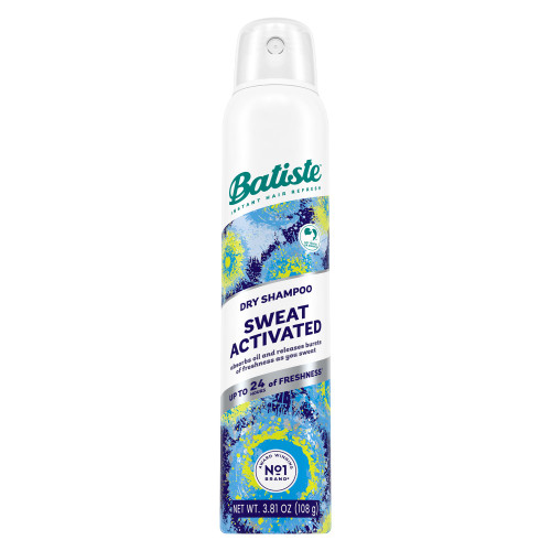 Batiste Sweat Activated Dry Shampoo, Neutralizes Odor for Up to 24 Hours & Prevents Sweat Buildup in Hair, Waterless Shampoo, 3.81 Oz Batiste Sweat Activated Dry Shampoo, Neutralizes Odor for Up to 24 Hours & Prevents Sweat Buildup in Hair, Waterless Shampoo, 3.81 Oz