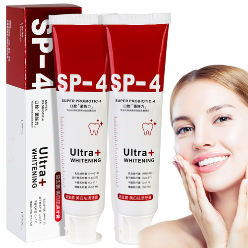 2 Pcs Yayashi Sp-4 Toothpaste,Yayashi Sp-4 Probiotic Toothpaste Whitening,Yayashi SP-4 Brightening Toothpaste,Fresh Breath Toothpaste