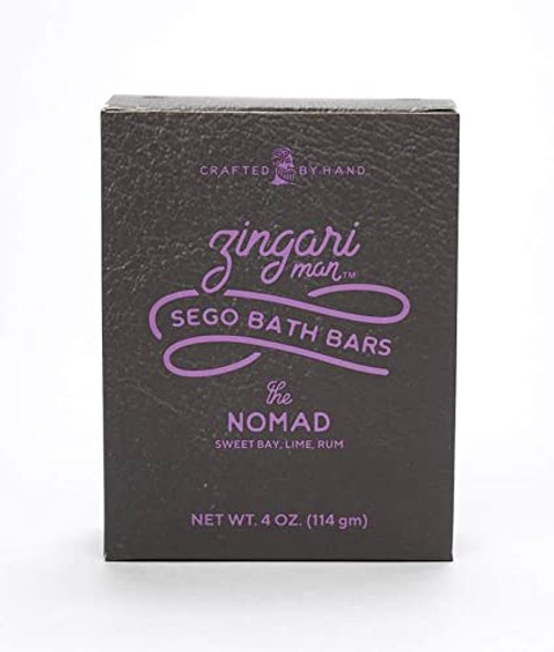 Zingari Man The Nomad Bath Soap - Cleansing facial soap for Men - Soap for Body, Face, Facial Cleanser, Face Wash, Skin Cleanser, Shaving - Daily Use, Travel, Mens Soap Bar Fresh