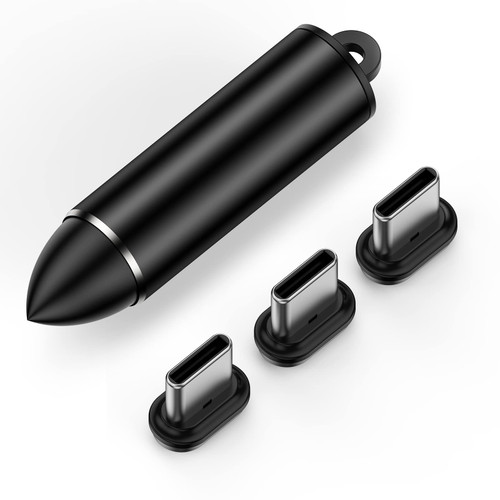 YKZ USB C Magnetic Tips 3 Pack, 7 Pin Magnetic USB C Connector Head USB C Magnetic Charging Cable