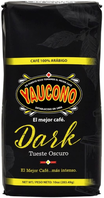 Yaucono Dark Roast Ground Coffee, Puerto Rico, 100% Arabica, 10 Ounce