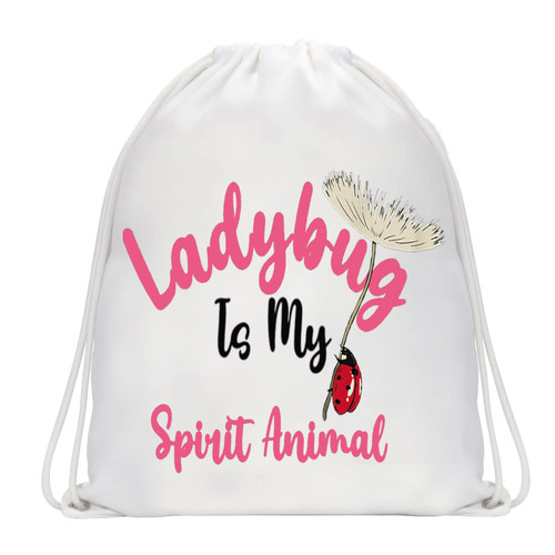 WZMPA Funny Ladybug Drawstring Backpack Ladybug Lover Gift Ladybug Is My Spirit Animal Drawstring Travel Bag Animal Lover Gift (Ladybug Spirit Animal) WZMPA Funny Ladybug Drawstring Backpack Ladybug Lover Gift Ladybug Is My Spirit Animal Drawstring Travel Bag Animal Lover Gift (Ladybug Spirit Animal)