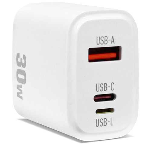 USB C Wall Charger Block Fast Charging 30W for iPhone Fast Charger, Type C GaN Charger with Foldable Plug, PD Power Adapter for iPhone15/14/13/12/iPad/Samsung/Android,3-Port USB C USB A USB-L USB C Wall Charger Block Fast Charging 30W for iPhone Fast Charger, Type C GaN Charger with Foldable Plug, PD Power Adapter for iPhone15/14/13/12/iPad/Samsung/Android,3-Port USB C USB A USB-L